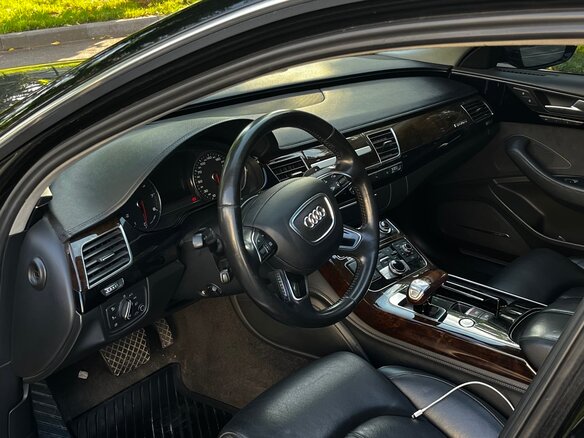 2014 Audi A8 Long III (D4) Рестайлинг, чёрный, 1950000 рублей - вид 7