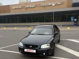 2007 Hyundai Accent ТагАЗ II, чёрный, 470000 рублей, вид 1