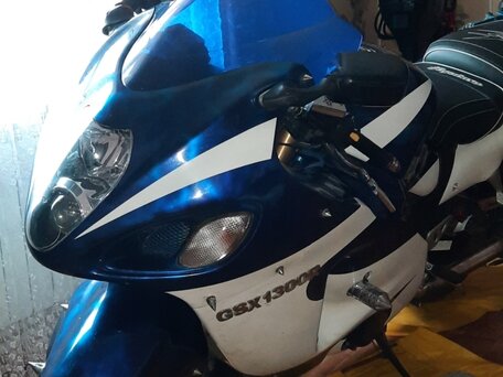 2006 Suzuki GSX 1300 R Hayabusa, синий, 420000 рублей, вид 4
