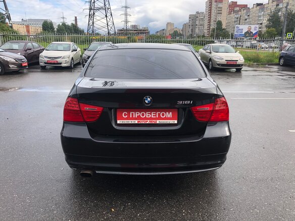 2011 BMW 3 серии 318i V (E90/E91/E92/E93) Рестайлинг, чёрный - вид 5