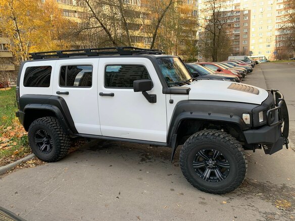 2005 Hummer H3, белый - вид 4