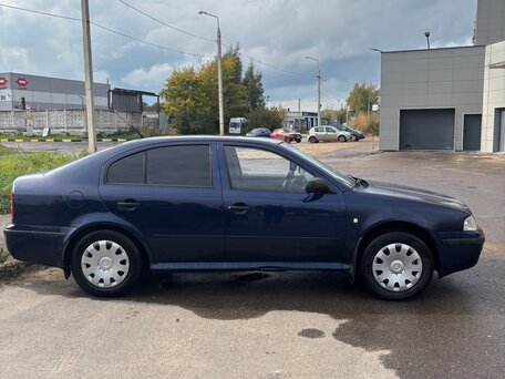 2003 Skoda Octavia I (A4) Рестайлинг, синий, 360000 рублей, вид 4