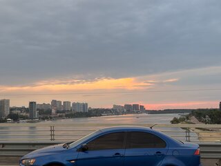2010 Mitsubishi Lancer X, синий, 550000 рублей, вид 4