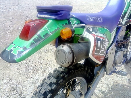 1994 Kawasaki KLX 250, зелёный, 270000 рублей, вид 5