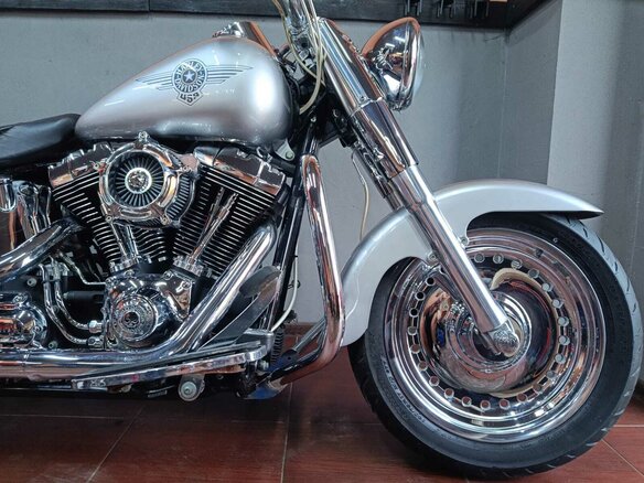2009 Harley-Davidson Fat Boy, серый, 870000 рублей - вид 20