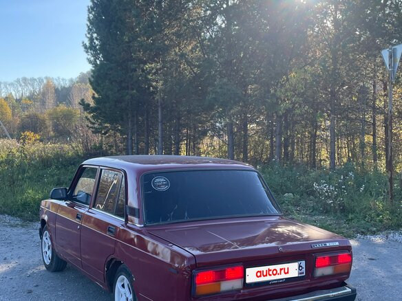 2002 Lada (ВАЗ) 2107, красный, 65000 рублей - вид 6