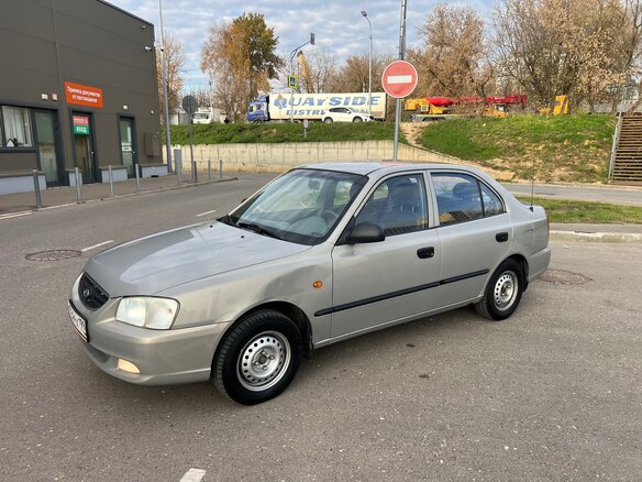 2008 Hyundai Accent ТагАЗ II, бежевый, 350000 рублей - вид 1