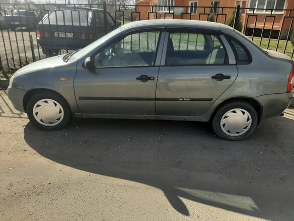 2008 Lada (ВАЗ) Kalina I, серый, 280000 рублей