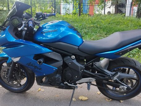 2013 Kawasaki ER-4F (Ninja 400R), синий, 420000 рублей, вид 1