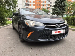 2016 Toyota Camry US Market VII (XV50) Рестайлинг, синий, 1500000 рублей, вид 4