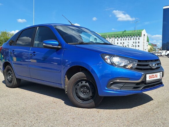 2020 Lada (ВАЗ) Granta I Рестайлинг, синий, 540000 рублей - вид 2