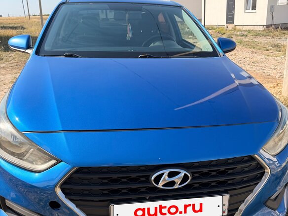 2017 Hyundai Solaris II, синий
