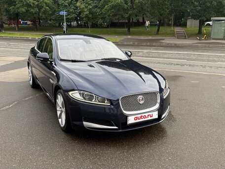 2014 Jaguar XF I Рестайлинг, синий, 1950000 рублей, вид 4