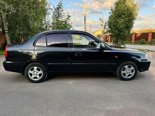 2008 Hyundai Accent ТагАЗ II, чёрный, 530000 рублей, вид 5
