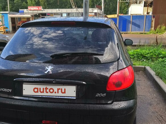 2007 Peugeot 206, чёрный - вид 1