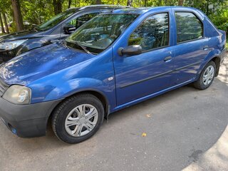 2009 Renault Logan I, синий, 400000 рублей, вид 2