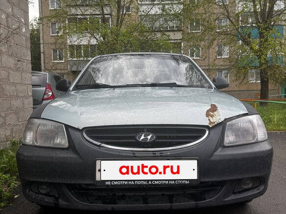 2008 Hyundai Accent ТагАЗ II, серебристый, 200000 рублей - вид 1