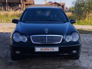 2003 Mercedes-Benz C-Класс 180 II (W203), чёрный, 655000 рублей, вид 1