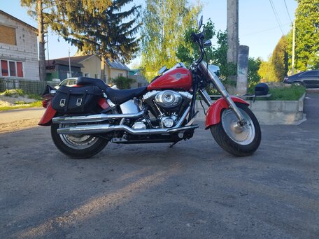 2003 Harley-Davidson Fat Boy, красный, 800000 рублей, вид 5