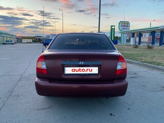 2006 Hyundai Accent ТагАЗ II, красный, 400000 рублей, вид 4