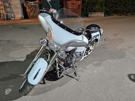 2001 Yamaha XVS400 Drag Star, белый, 395000 рублей, вид 1