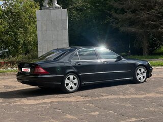 2005 Mercedes-Benz S-Класс 500 IV (W220) Рестайлинг, чёрный, 850000 рублей, вид 4