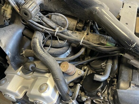 2005 Honda CB 400 Super Four, синий, 410000 рублей - вид 18