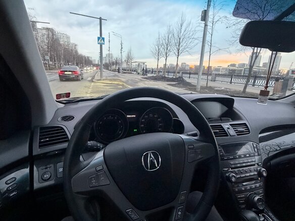 2008 Acura MDX II, чёрный - вид 7