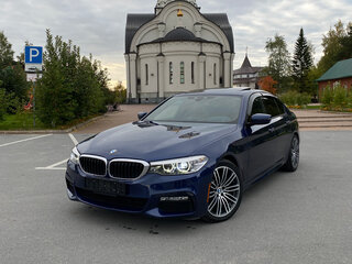 2018 BMW 5 серии 540i xDrive VII (G30/G31/G38), синий, 4850000 рублей, вид 1
