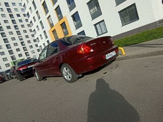 2008 Kia Spectra I Рестайлинг 2, красный, 295000 рублей, вид 3