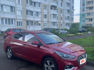 2017 Hyundai Solaris II, красный, 1300000 рублей, вид 4