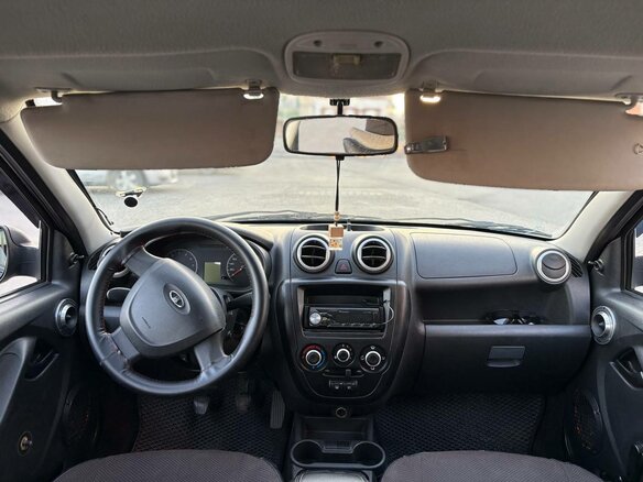 2013 Lada (ВАЗ) Granta I, чёрный, 340000 рублей - вид 6