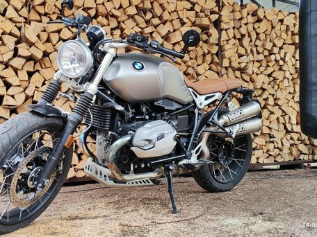 2016 BMW R Nine T Scrambler, серебристый, 1200000 рублей, вид 1