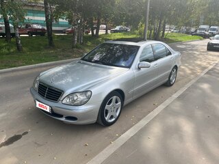 2003 Mercedes-Benz S-Класс 350 Long IV (W220) Рестайлинг, серебристый, 1350000 рублей, вид 2