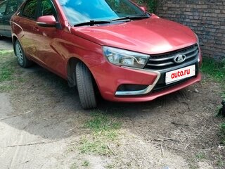 2016 Lada (ВАЗ) Vesta I, красный, 500000 рублей, вид 3