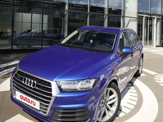 2017 Audi Q7 II (4M), синий, 4500000 рублей, вид 1
