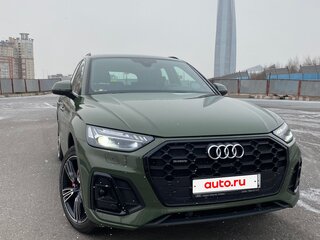 2021 Audi Q5 45 TFSI II (FY) Рестайлинг, зелёный, 4850000 рублей, вид 2