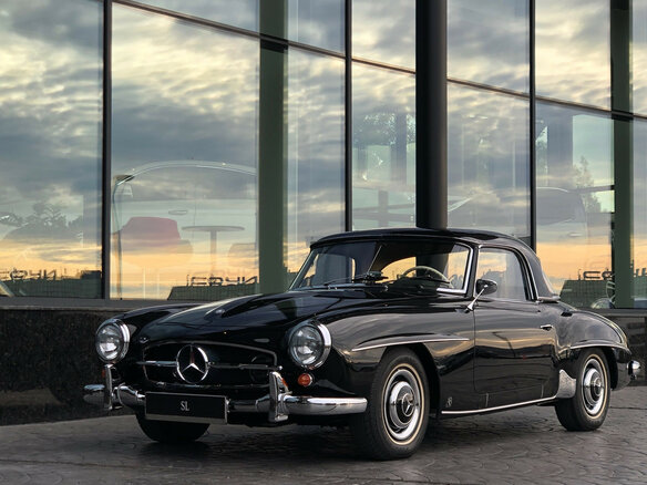 1960 Mercedes-Benz 190 SL R121, чёрный - вид 1