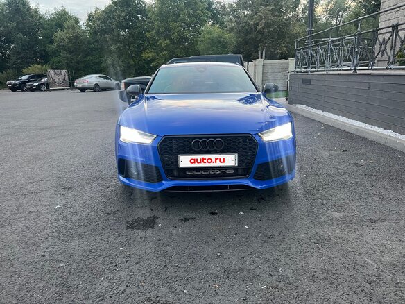 2015 Audi A7 I (4G) Рестайлинг, синий, 4600000 рублей - вид 14