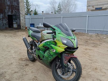 1999 Kawasaki ZX-9R Ninja, зелёный, 300000 рублей, вид 1