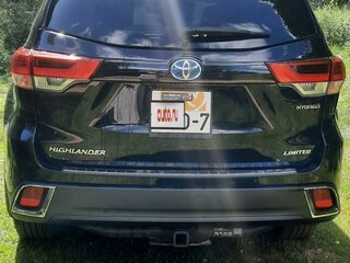 2019 Toyota Highlander III (XU50) Рестайлинг, чёрный, 3900000 рублей, вид 4