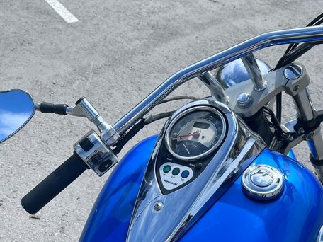 2007 Kawasaki VN900 Vulcan, синий, 370000 рублей, вид 4