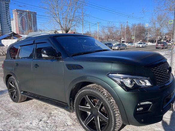 2017 Infiniti QX80 I Рестайлинг, чёрный, 3700000 рублей - вид 8
