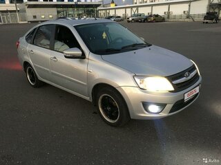 2014 Lada (ВАЗ) Granta I, серебристый, 570000 рублей, вид 3