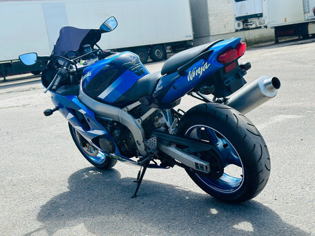 2001 Kawasaki ZX-6 Ninja, синий, 370000 рублей, вид 5