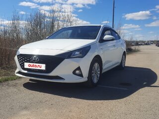 2020 Hyundai Solaris II Рестайлинг, белый, 1450000 рублей, вид 2