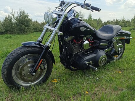 2010 Harley-Davidson Fat Bob, чёрный, 800000 рублей, вид 1
