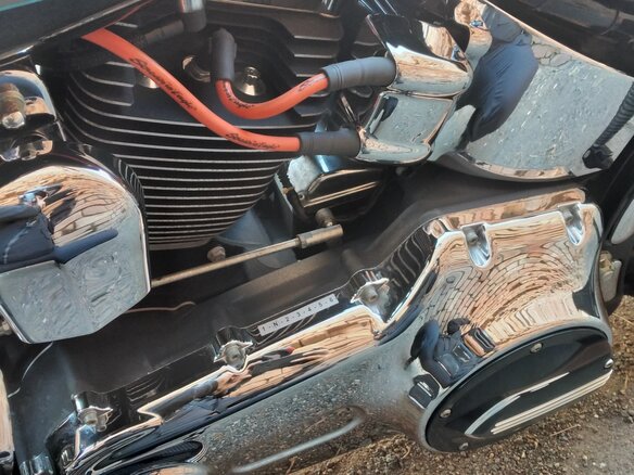 2008 Harley-Davidson Fat Boy, чёрный, 1350000 рублей - вид 9