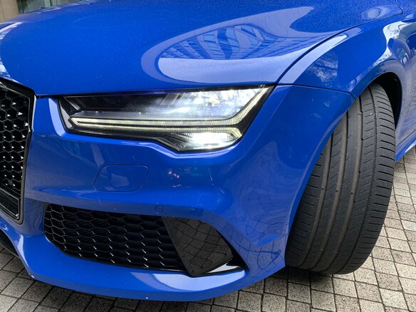 2015 Audi RS 7 I (4G) Рестайлинг, синий - вид 18