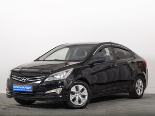 2015 Hyundai Solaris I Рестайлинг, чёрный, 749000 рублей, вид 2